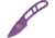 Esee Candiru Neck Knife Purple Fixed Blade Knife, 2in, 1095 Carbon Steel, Standard Edge, Purple, Handle ESCANPURPB