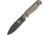Esee Laser Strike Gunsmoke Fixed Blade Knife, 4.875in, 1095 Carbon Steel, OD Green, Micarta Handle ESLSPTG