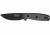 Esee Mdl 3 Stnd Edge Fxd Knife, 3.75in, Black Steel, Black Hdl, Brown/Black Sheath,plate ES3PMMB