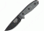 Esee Mdl 3 Stnd Edge Fxd Knife, 3.75in, Carbon Steel Stnd Edge Blde, Black Micarta Hdl,Pommel ES3PB