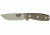 Esee Mdl 4 Plain Edge Fxd Knife, 4.5in, Desert Tan Steel, OD Green Canvas Micarta Hdl,pommel,Sheath, Clip Plate RC4PDT