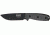 Esee Mdl 4 Plain Fxd Knife, 4.5in, Black Steel Stnd Edge, Black Linen Micarta Hdl ES4PKO