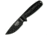 Esee Model 3 3D Fixed Blade Black Knife, 3.88 black powder coated 1095HC steel blade, Black 3D machined G10 handle, 3PMB-001