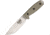 Esee Model 4 Fixed Blade Knife, 9in, 3.625in, Drop Point, Green, Canvas Micarta Handle ES4PMBSS