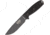 Esee Model 4 Gunsmoke Knife, 9in Overall, 4.5in Powder Coated 1095Hc Steel Blade, Black G10 Handle, Gunsmoke Blade, Black Molded Plastic Sheath With Clip Plate Attachment, ESEE-4P-TG-B