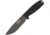 Esee Model 4 Serrated Tactical Fixed Blade Knife, 9in, 4.5in, 1095 Carbon Steel, Partially Serrated, Black, Handle ES4STGB