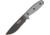 Esee Model 4 Stainless Serrated Fixed Blade Knife, 9in, 4.5in, 440C Steel, Partially Serrated, Drop Point, Black, Linen Micarta Handle, Black Molle Sheath, ESEE-4S-MB-B