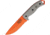 Esee Model 5 Fixed Blade Knife, Sheath, 5.25in, Orange Stainless, OD Green Canvas Micarta Handle ES5POG