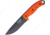 Esee Model 5 Fixed Knife, Sheath, 5.25in, Black Carbon/Powder Coat Stainless, Orange G10 Handle ES5POR