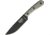 Esee Model 6 Traditional Knife, 11.75in Overall, 5.75in Black Powder Coated 1095Hc Steel Drop Point, Green Canvas Micarta Handle, Black Kydex Sheath, ESEE-6HM-K