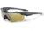ESS Craftsman CrossBladeNARO Sunglasses, Carbon Gray Frame, Mirrored Brass Lens, Medium/Small, EE9034-21