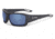 ESS Credence Ballistic Sunglasses, Matte Dark Gray Frame, Mirrored Blue Lens, Large Fit, EE9015-15