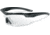ESS Crossbow 2X Eyeshields Shooting Safety Glasses, Black Frame, Clear/Smoke Lenses 740-0504