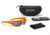 ESS Crowbar Tactical Sunglasses, Hi-Vis Orange Frame, Clear/Smoke Lens, Silver Logo, EE9019-18
