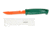 Evolution Bait Knife 4 in Grn Handle Org Blade Wht Cover, EV-BK4-HC