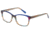 Exces 3147 Eyeglasses, Women's, Navy-Brown-Grey, 53-16-142, EX3147101