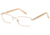 Exces Princess 129 Progressive Prescription Eyeglasses, Gold Apricot Frame, EXP129129PR