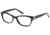Exces Princess 133 Single Vision Prescription Eyeglasses, Black/Silver Frame, EXP133101SV