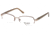 Exces Princess 134 Single Vision Prescription Eyeglasses, Brown/Gold Frame, EXP143202SV