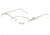 Exces Princess 144 Bifocal Prescription Eyeglasses, Gold/Bone Frame, EXP144404BI