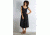 ExOfficio Wanderlux Cap Sleeve Midi Dress Women's, Black, XL 20613102-9999_XL
