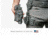 Alien Gear Holsters Rapid Force Expansion Dynamic Drop Leg Holster With Locking Belt Slide w/ Taq Strap w/Standard Buckle w/Bag Packaging, Matte Black, RFX-DD-BK-LBS-T-LK-B