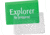 Explorer Credit Card Magnifier Lens, Clear Plastic Construction, Measures 2 1/8in X 3 5/16in, Green Plastic Slip Pouch With Explorer Logo, G0140W