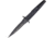 Extrema Ratio BF4 Contractor Linerlock Folding Knife, 4.75in, Black Anodized Aluminum Handle, N690 SS Partially Serrated Double Edge Dagger w/Black Mil-C-13924 Burnishing, 04.1000.0498/BLK