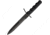 Extrema Ratio C.N.1 Operativo Knife, 7.63 black MIL-C-13924 burnished Bohler N690 stai, Black finger grooved Forprene handle, 0190-BLKOP