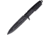 Extrema Ratio Contact Fixed Blade Black Knife, 6.38 black MIL-C-13924 burnished Bohler N690 stai, Black Forprene handle, 0215BLK