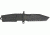 Extrema Ratio Fulcrum C Fixed Blade Knife, 4.25in, Serrated Tanto, Black Forprene Handle EX150FCT