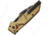 Extrema Ratio MF1 Linerlock Desert Warfare Folding Knife, 3.63 in, Bohler N690 Stainless, Tanto Blade, Tan Anodized Aluminum Handle, 04.1000.0133/DW