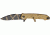 Extrema Ratio MF2 Folding Knife, 4.5in, Cobalt Steel Drop Point, Desert Warfare Tan Aluminum Alloy Handle EX133MF2DW