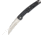 Extrema Ratio Panthera Linerlock Folding Knife, 3.88in Satin Bohler N690 SS Wharncliffe Blade, Black Anodized Aluminum Handle, Extended Tang, Black, 04.1000.0135SAT
