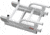 Extreme Max Aluminum 4 Step Compact Folding Pontoon Boarding Ladder, 3005.4089