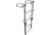 Extreme Max Aluminum 4 Step Compact Folding Pontoon Boarding Ladder, 3005.4089