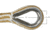 Extreme Max Boattector Premium Double Braid Nylon Anchor Line With Thimble - 3/4in, White &amp; Gold, 300ft, 3006.2285