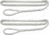 Extreme Max Boattector Premium Double Braid Nylon Fender Line Value 2-Pack - 3/8in x 6, White, 3006.2591