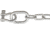 Extreme Max Boattector Stainless Steel Anchor Chain 5/16in x 5 w/ 3/8 Shackles, 3006.6581