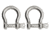 Extreme Max Boattector Stainless Steel Bow Shackle, 1/4in, Pack of 2, 3006.8288.2