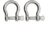 Extreme Max Boattector Stainless Steel Bow Shackle, 5/8in, Pack of 2, 3006.8299.2