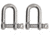 Extreme Max Boattector Stainless Steel D Shackle, 3/8in, Pack of 2, 3006.8243.2