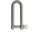 Extreme Max Boattector Stainless Steel Long D Shackle, 1/4in, 3006.8201