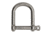 Extreme Max Boattector Stainless Steel Wide D Shackle, 1/4in, 3006.8225