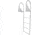 Extreme Max Flip Up Dock Ladder 4 Step, 3005.3473