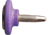 Extreme Max Round Plastic Backers, Purple, Pack of 24, 5900.1158