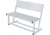 Extreme Max Universal Aluminum Dock And Patio Bench, 3006.6641