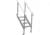 Extreme Max Universal Mount Aluminum Dock Stair 4 Step, 3005.3843