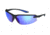 Extreme Optiks EO PC 1801 Sunglasses, Rubberized Metallic Gray Frame, Smoke with Blue Mirror Lenses, 10242521.FGX