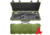 Eylar 44in Hard Rifle Case Equipped w/Ragar XP Crosslinked Foam Insert, Green, SA00008-GRN-RG-XP